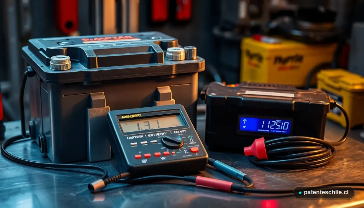Diagnóstico de batería de auto descargada por frío en taller mecánico chileno