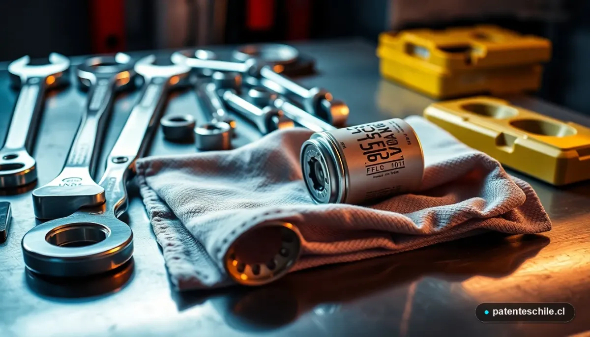 Herramientas profesionales en un taller mecánico chileno para mantenimiento automotriz de calidad.
