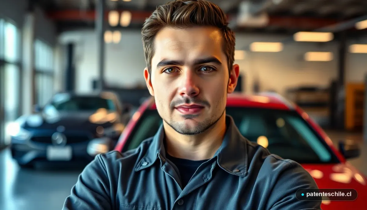 Experto automotriz explicando los requisitos para la licencia profesional clase A en Chile.